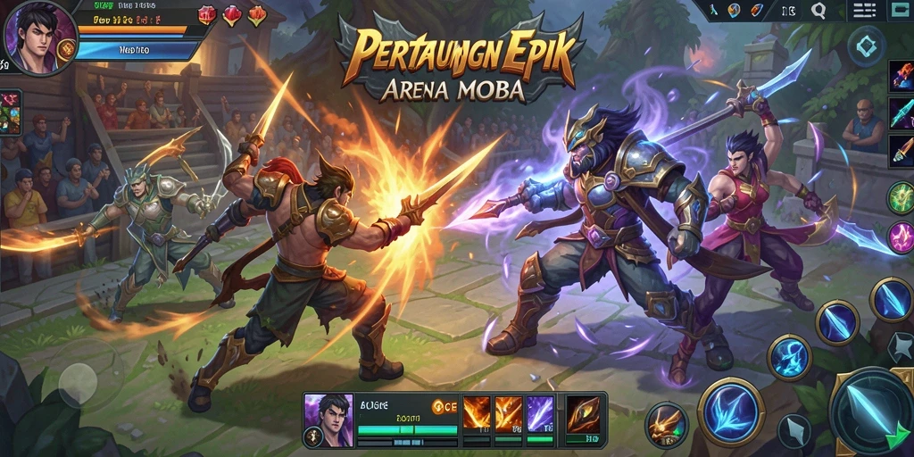 Gameplay seru di arena 6CF dengan pertarungan yang menegangkan.