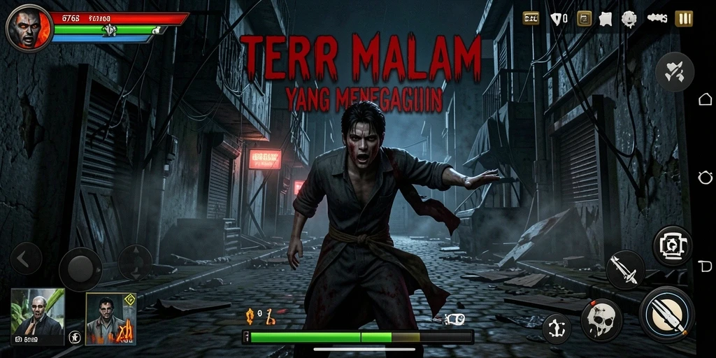 Gameplay menyeramkan dalam 8768 dengan efek visual mencekam.