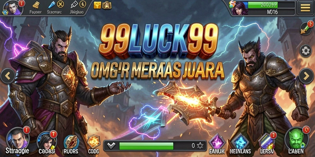 Screenshot utama menampilkan aksi strategis dalam permainan.