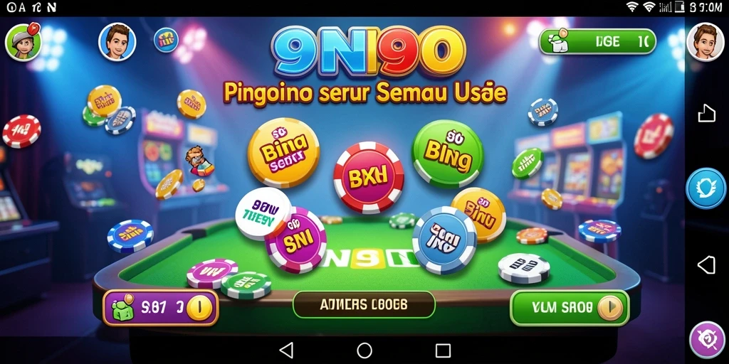 Tampilan gameplay 9N9N yang seru dan menarik.