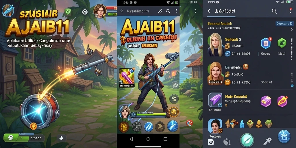 Screenshot utama AJAIB11 menampilkan antarmuka pengguna yang menarik dan intuitif.