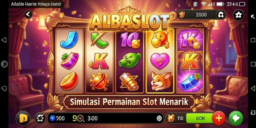 Tampilan gameplay yang seru dan menarik dari ALBASLOT.