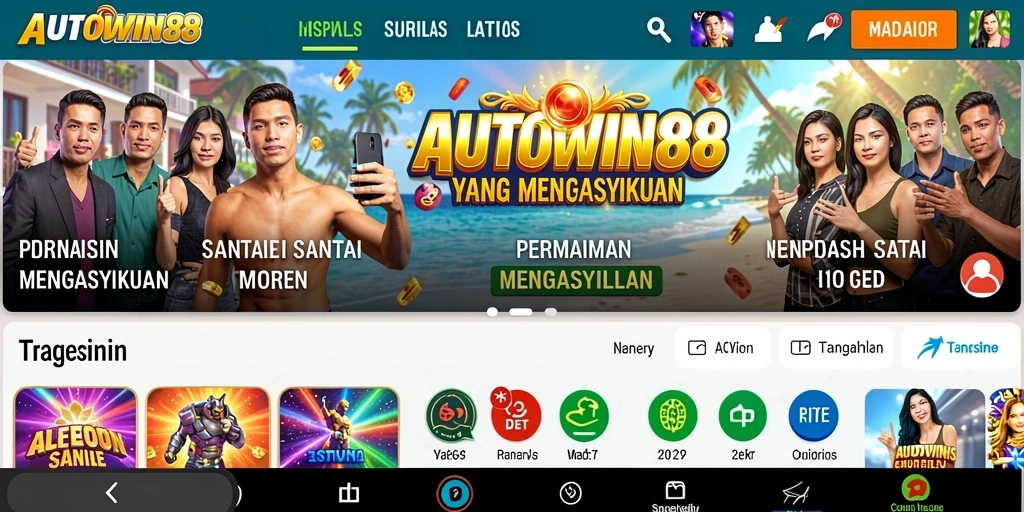 Tampilan gameplay menarik dari AUTOWIN88 yang penuh warna.