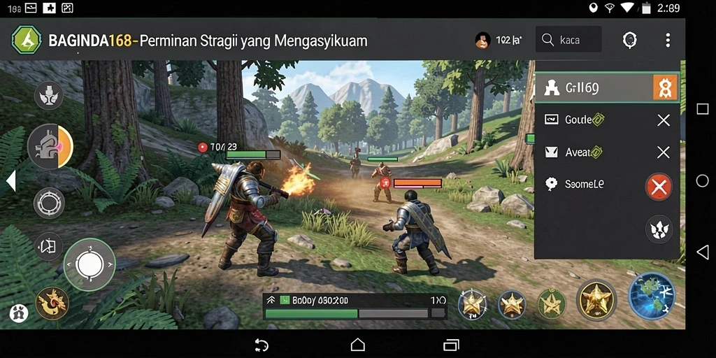 Tangkapan layar gameplay <strong>BAGINDA168</strong> yang menampilkan pertempuran epik antar kerajaan.