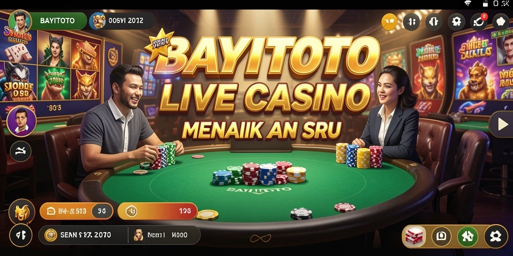 Tampilan gameplay yang menegangkan dari game Live Casino.