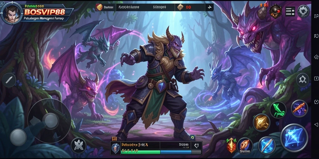 Tampilan gameplay <strong>BOSVIP88</strong> yang seru dengan aksi petualangan konyol.