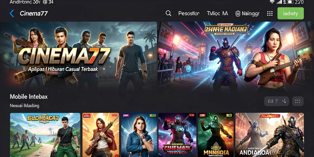 Tampilan menarik CINEMA77 yang memukau dan penuh warna.