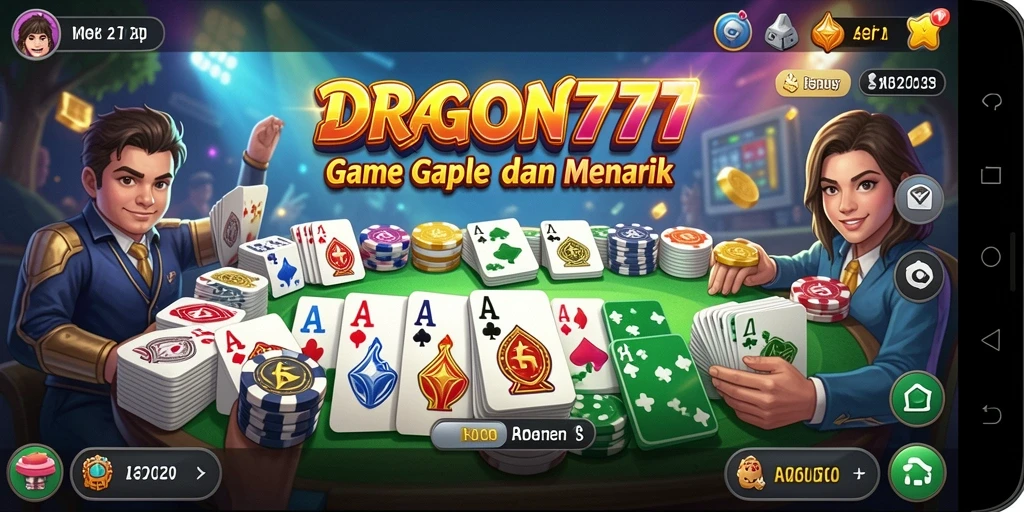 Tampilan gameplay Gaple yang seru dan interaktif.