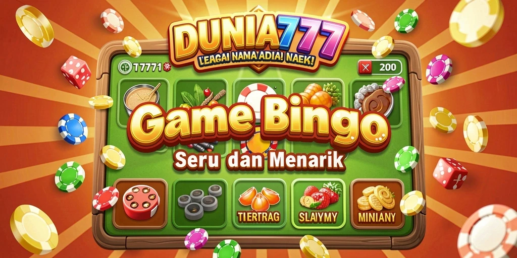 Tampilan gameplay DUNIA777 yang penuh warna dan menarik