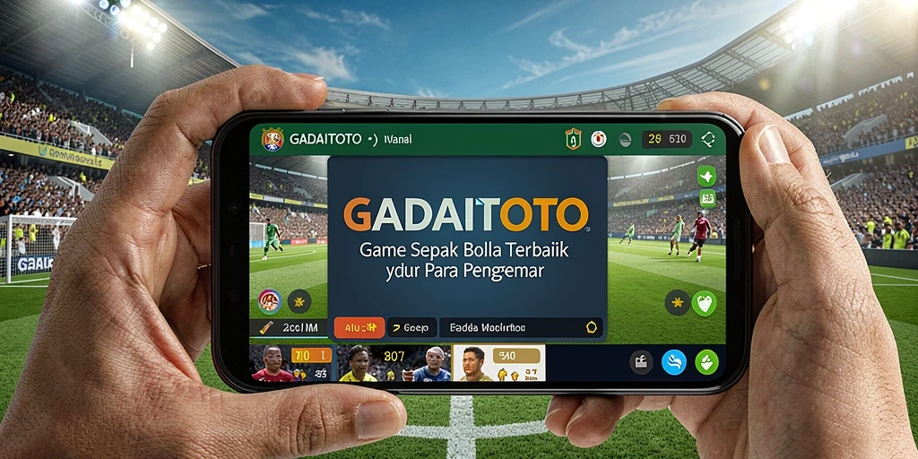 Tampilan gameplay GADAITOTO yang menegangkan dalam pertandingan sepak bola.