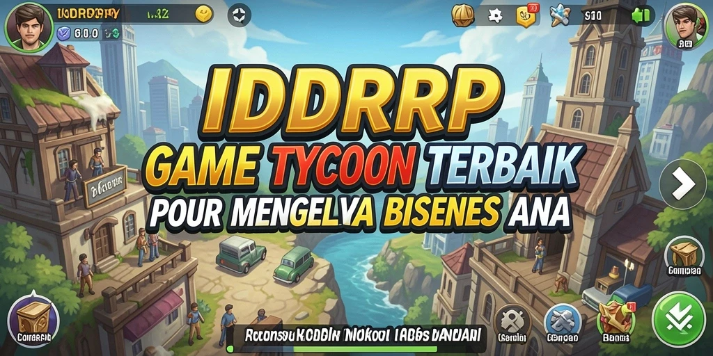 Screenshot gameplay IDRRP menampilkan pengelolaan bisnis yang seru.