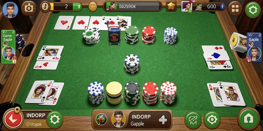 Gameplay Gaple yang seru dan menarik di INDORP.