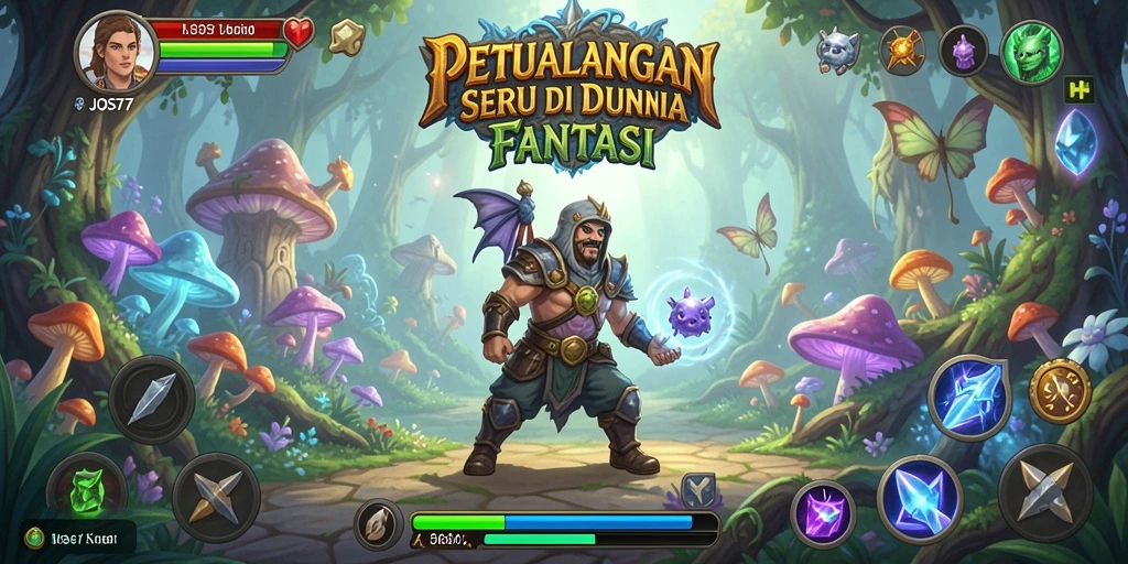 Tampilan gameplay seru dalam JOS77 yang menantang eksplorasi.