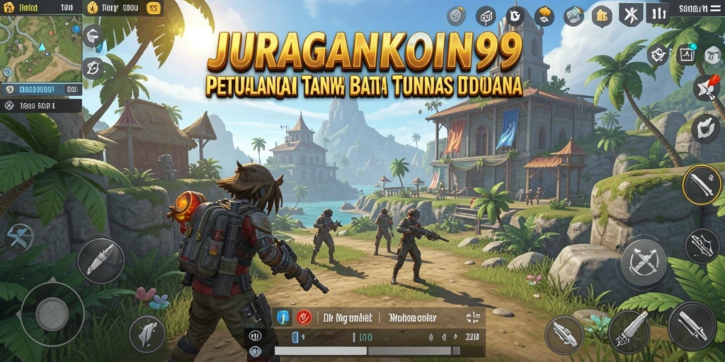 Screenshot gameplay <strong>JURAGANKOIN99</strong> menunjukkan petualangan epik di dunia terbuka.