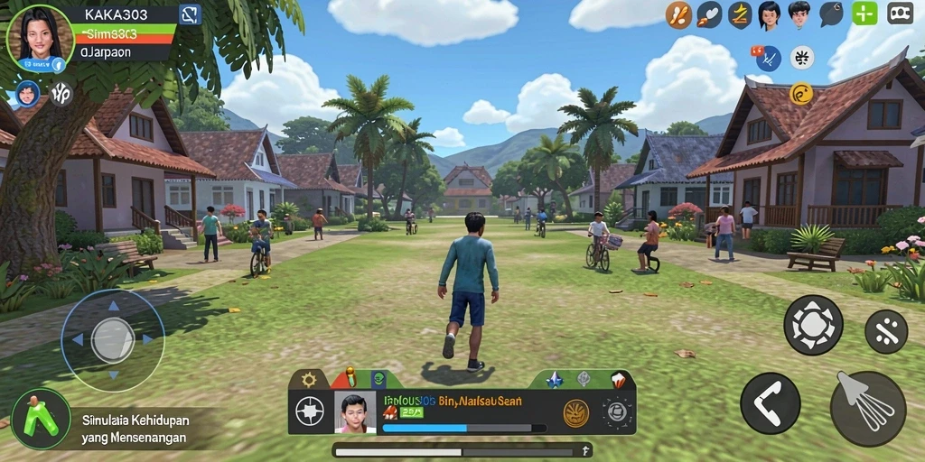 Tampilan gameplay KAKA303 dengan interaksi sosial yang mendalam.