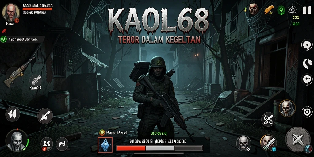 Tampilan gameplay KAOL68 yang mencekam dan mendebarkan.