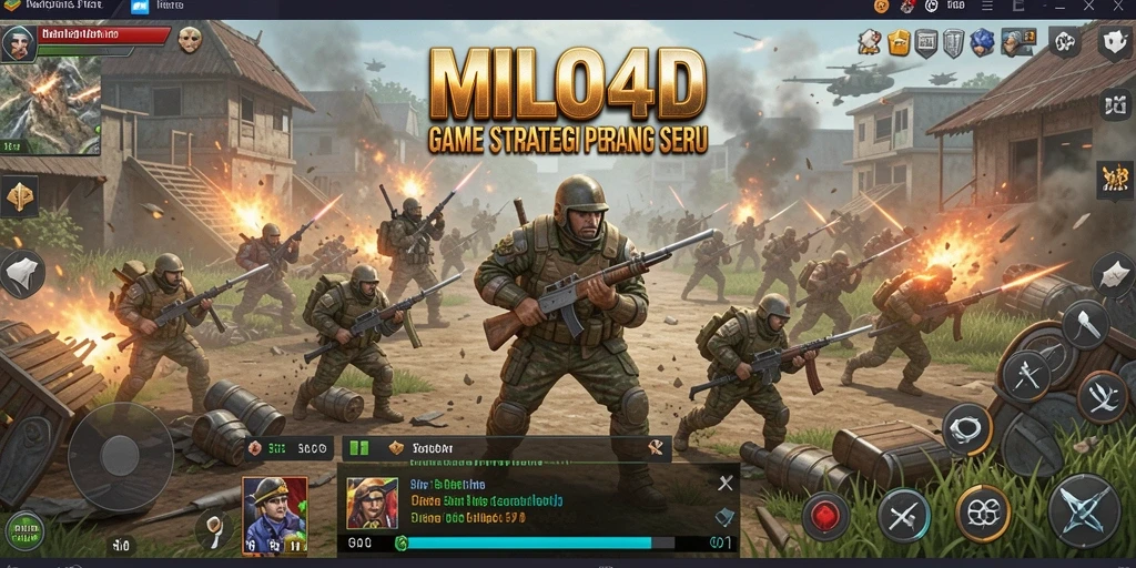 Menampilkan pertempuran strategis yang seru di MILO4D.
