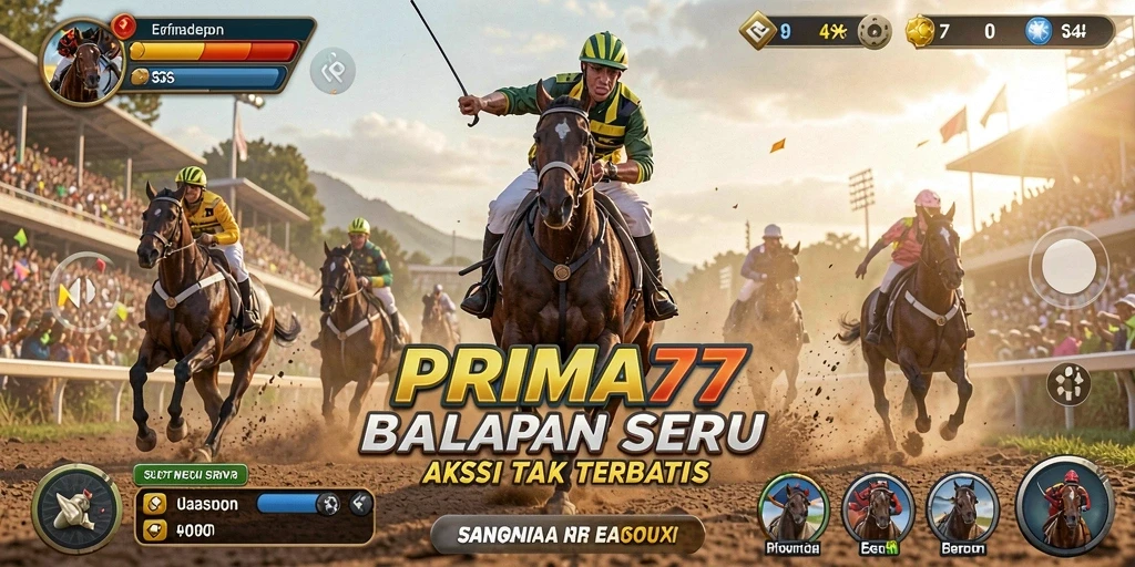 Tampilan gameplay Racing yang intens dan penuh aksi.