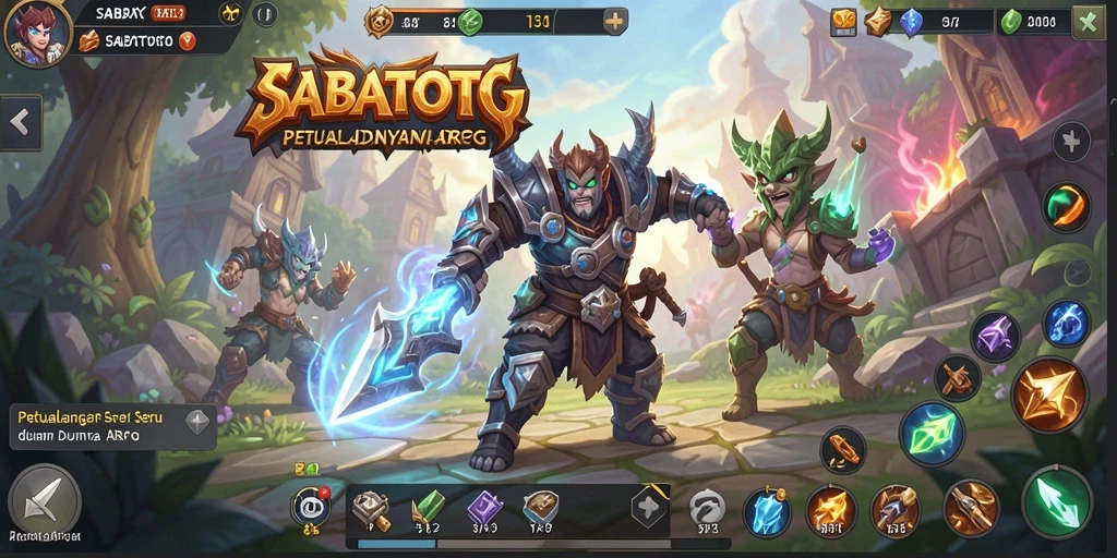 Tampilan gameplay menarik dari SABATOTO dalam petualangan ARPG.