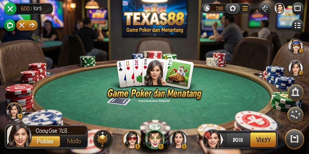 Gameplay Poker yang mendebarkan dalam TEXAS88.