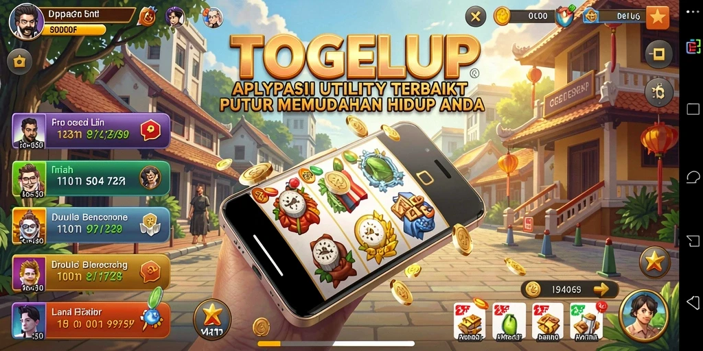 Tampilan intuitif aplikasi TOGELUP yang memudahkan pengguna.