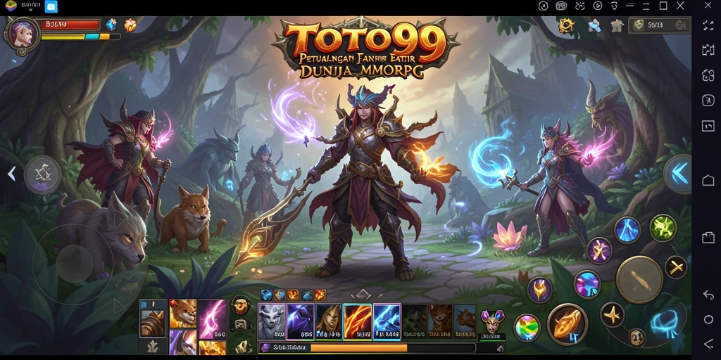 Tangkapan layar aksi seru dalam gameplay TOTO99 MMORPG.